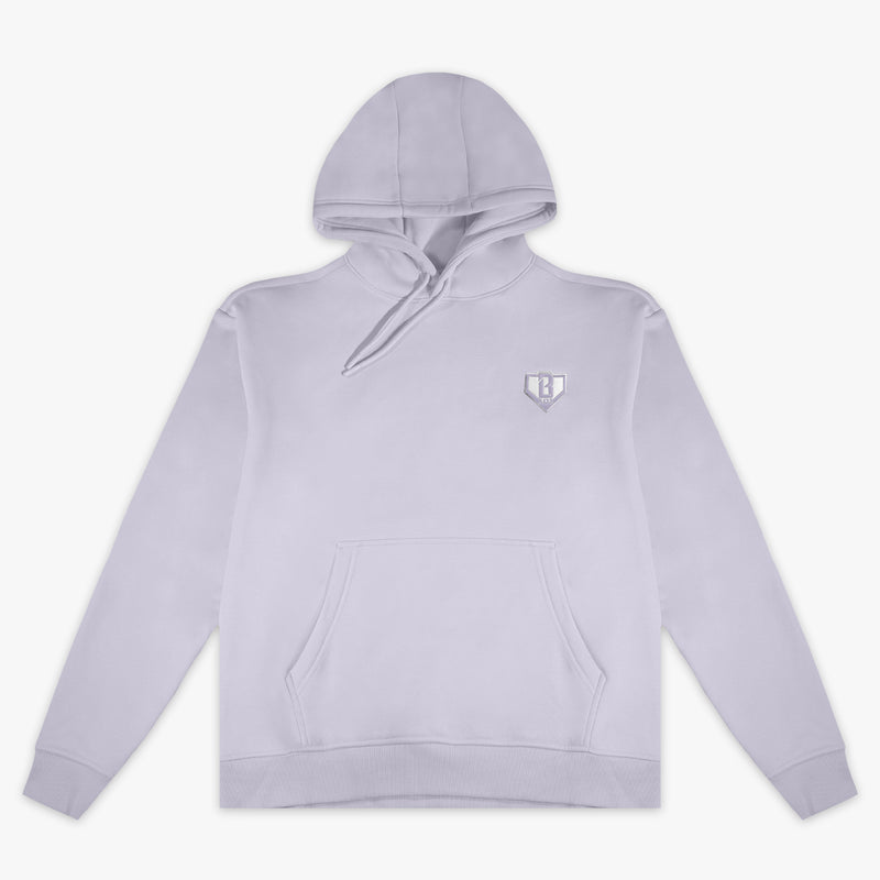 Purple Baseline hoodie — front view