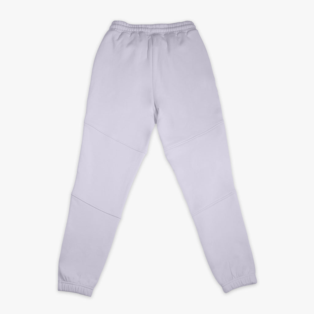 Purple Baseline joggers — back view