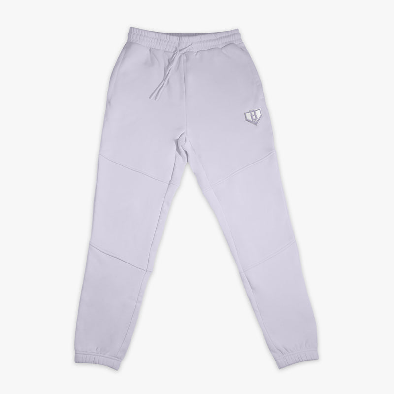 Purple Baseline joggers — front view