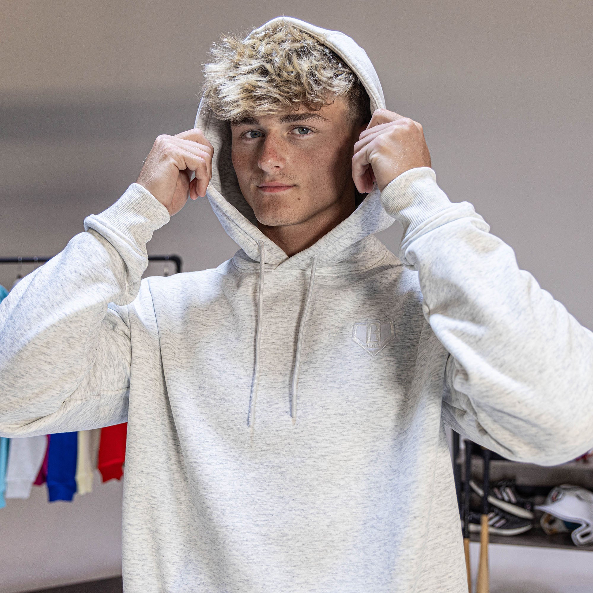 Baseline Hoodie - Heather Gray - Baseball Lifestyle 101