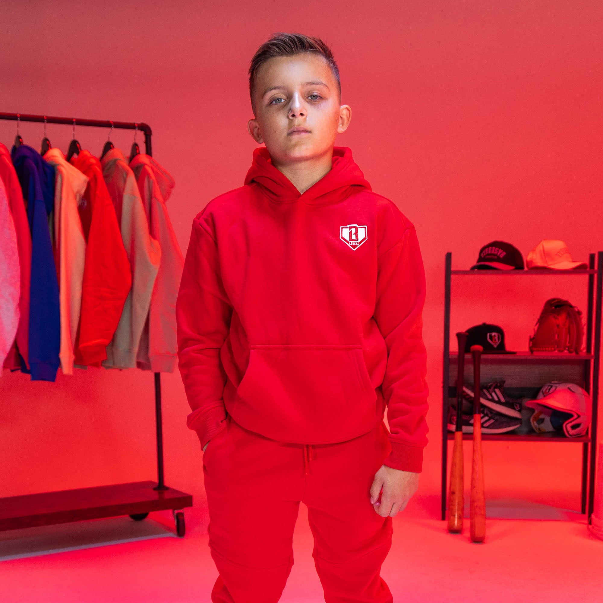 Baseline Youth Hoodie - Red