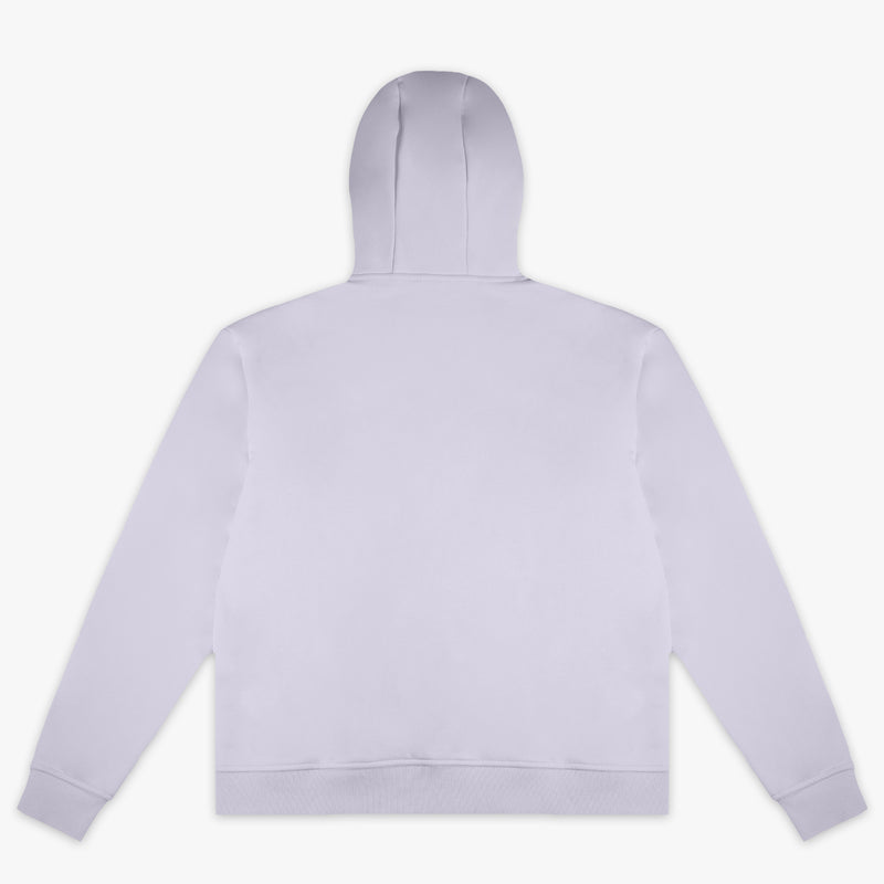 Purple Baseline youth hoodie — back view