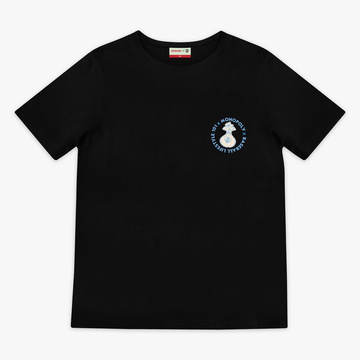 Youth graphic tee with “Boardwalk Slugger” design — front view
