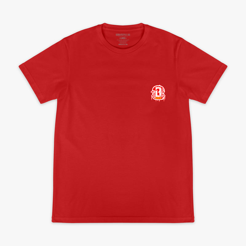 Graphic tee with "Burger" design - front view