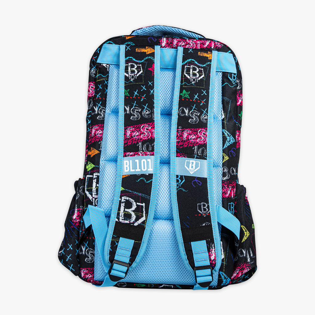 chalkboard backpack baseball lifestyle