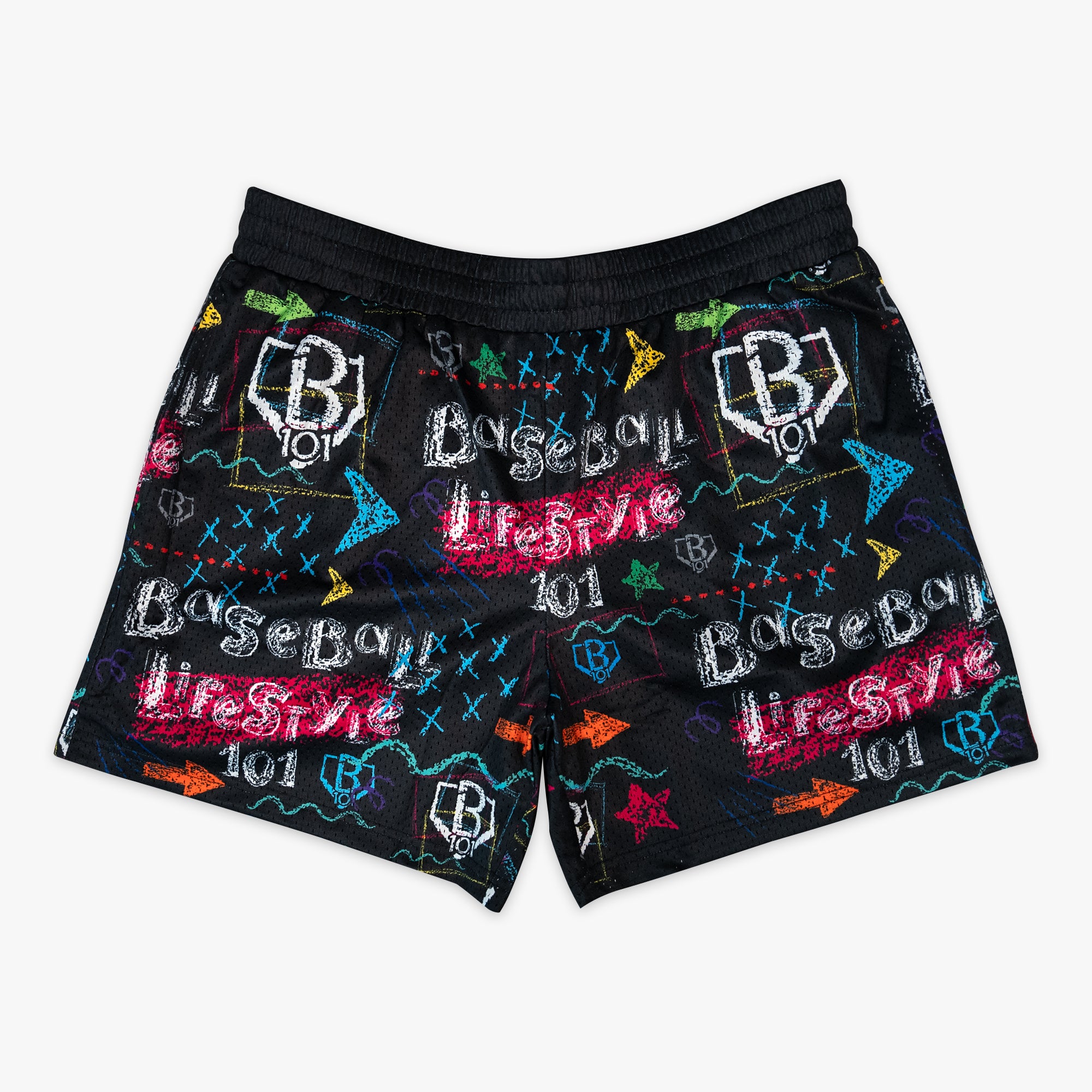 chalkboard shorts baseball lifestyle 101