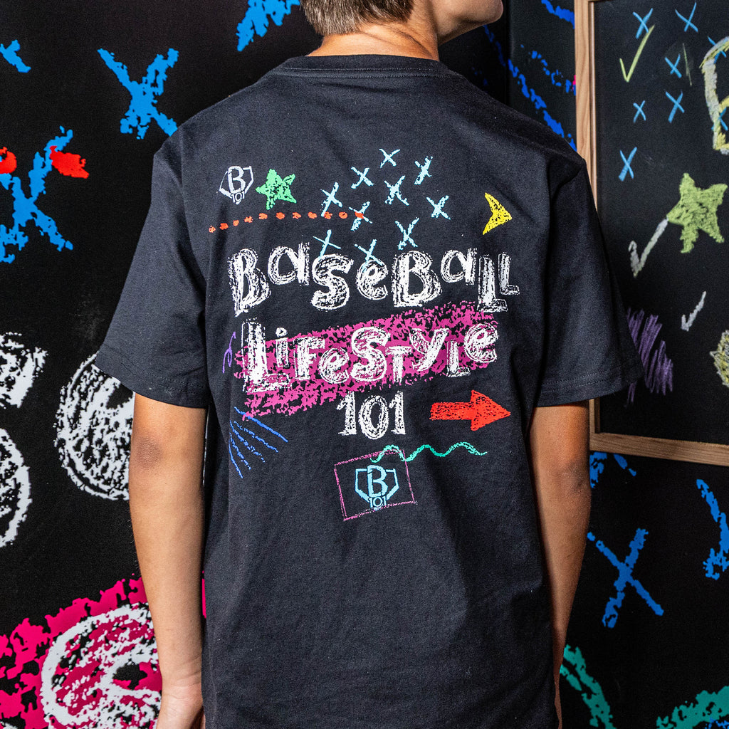 chalkboard tee shirt baseball lifestyle 101