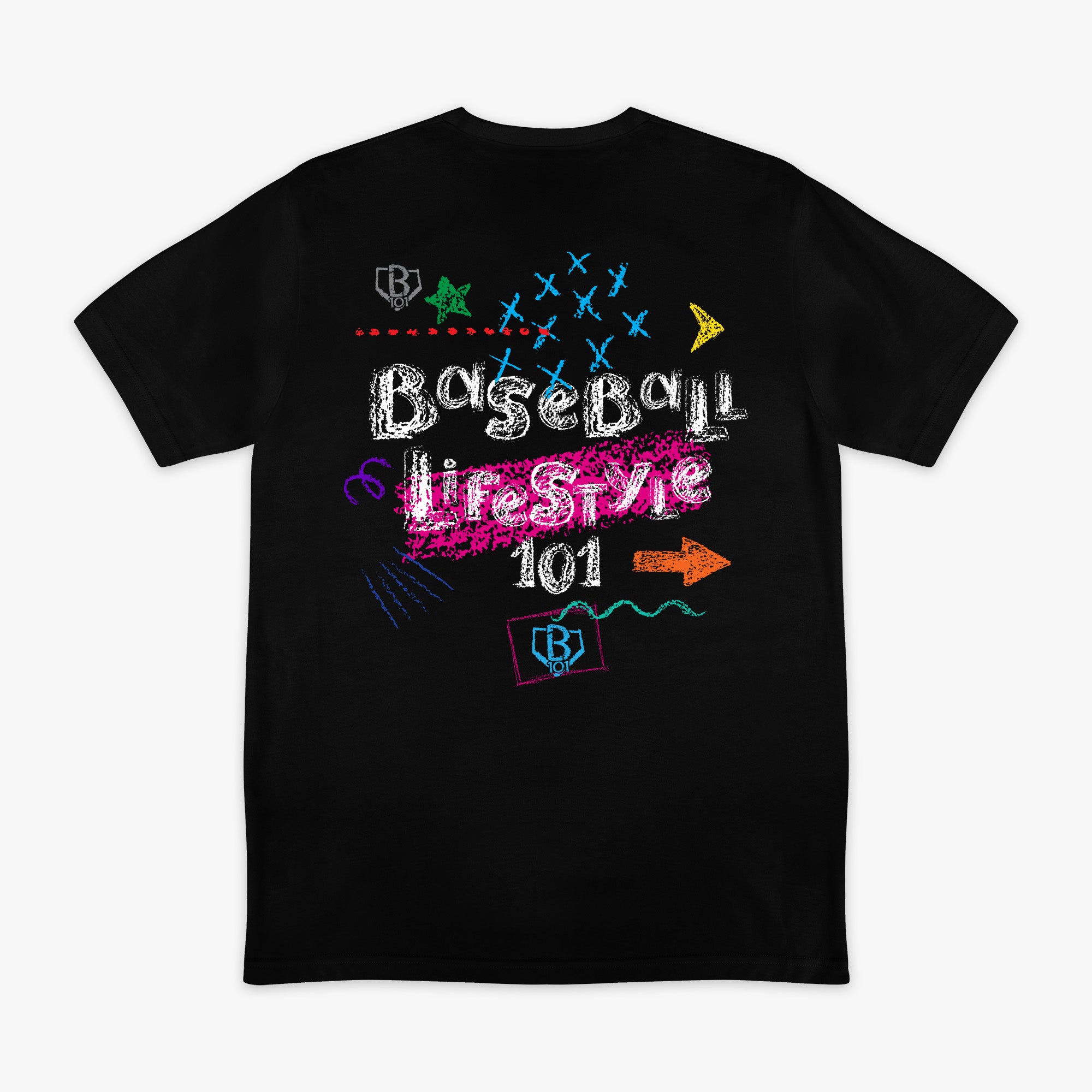 chalkboard tee shirt baseball lifestyle 101