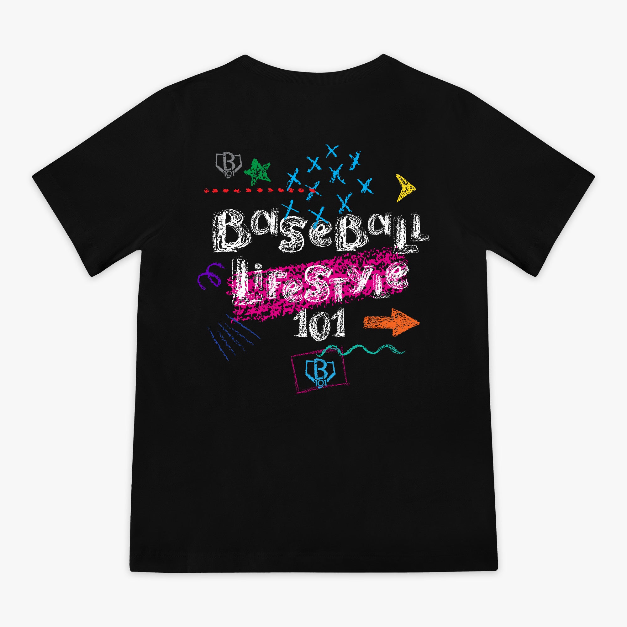 chalkboard tee shirt baseball lifestyle 101