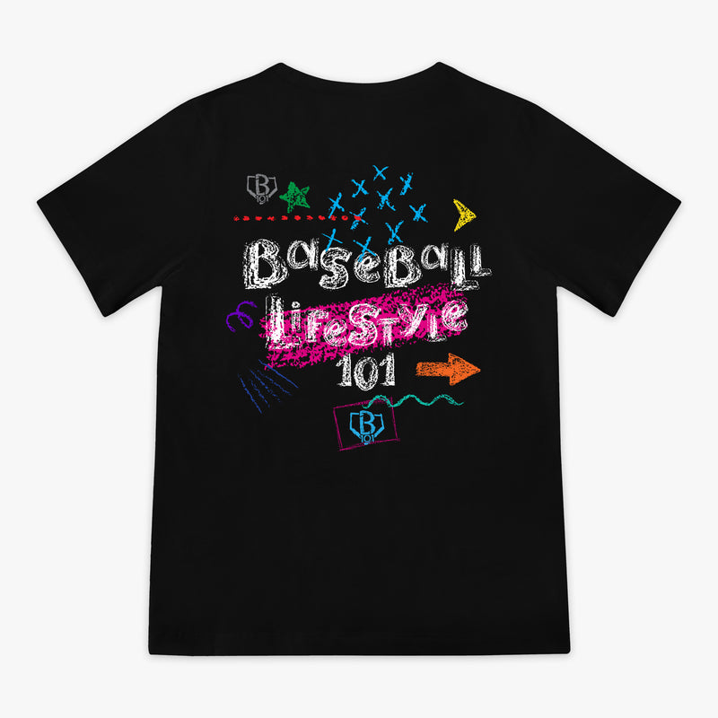 chalkboard tee shirt baseball lifestyle 101