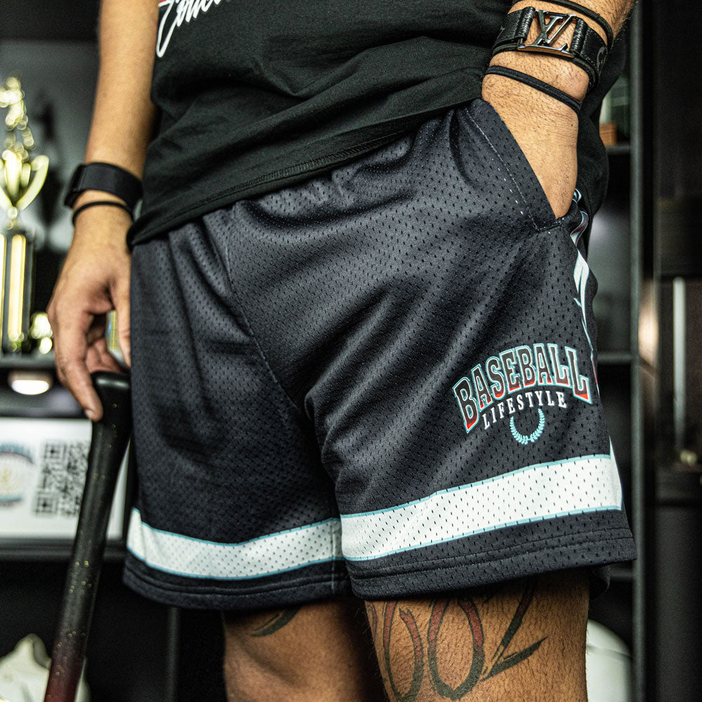 Champions Star Shorts - Black/Teal – Baseball Lifestyle 101