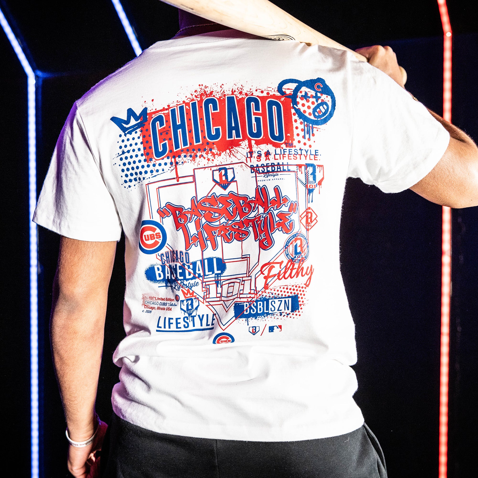 Chicago Cubs Drip Tee