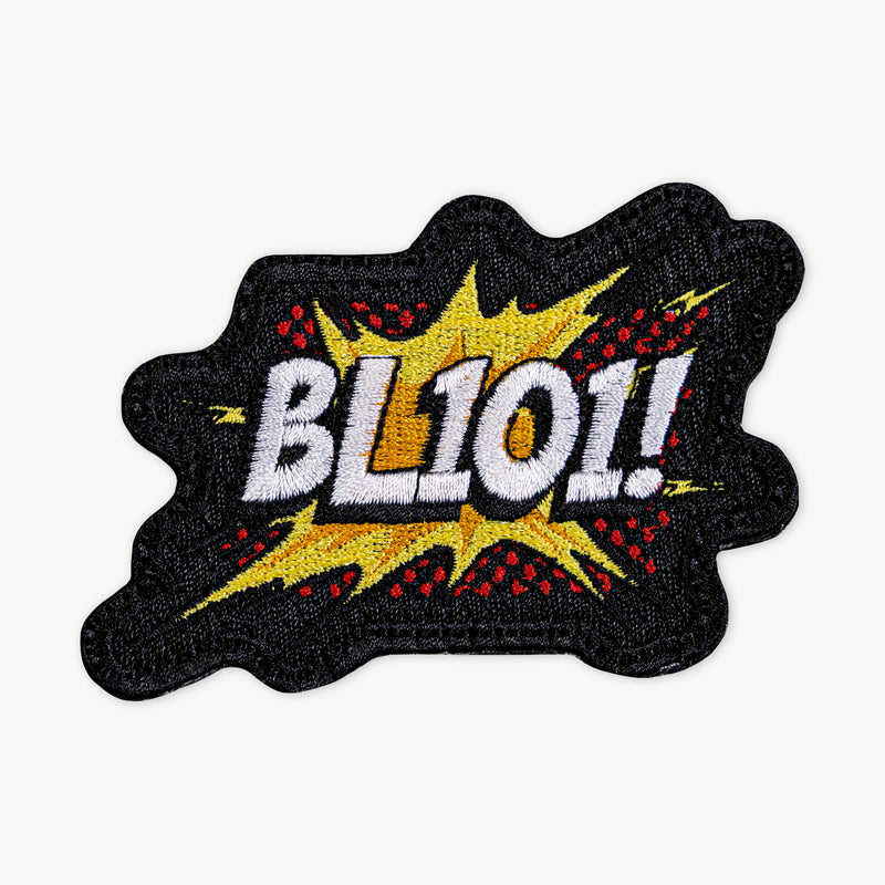 Black patch with "Comic Book" design — product view