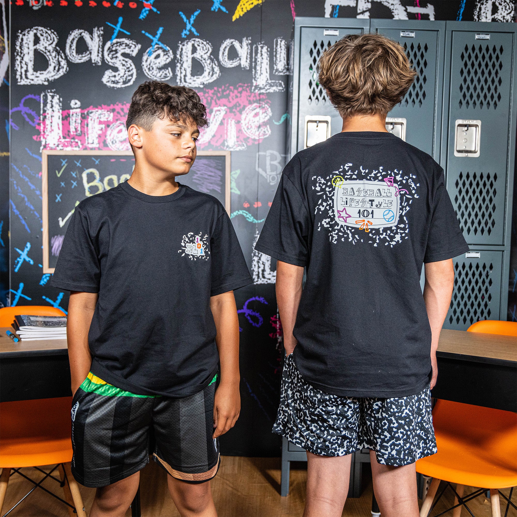 composition tee shirt baseball lifestyle 101