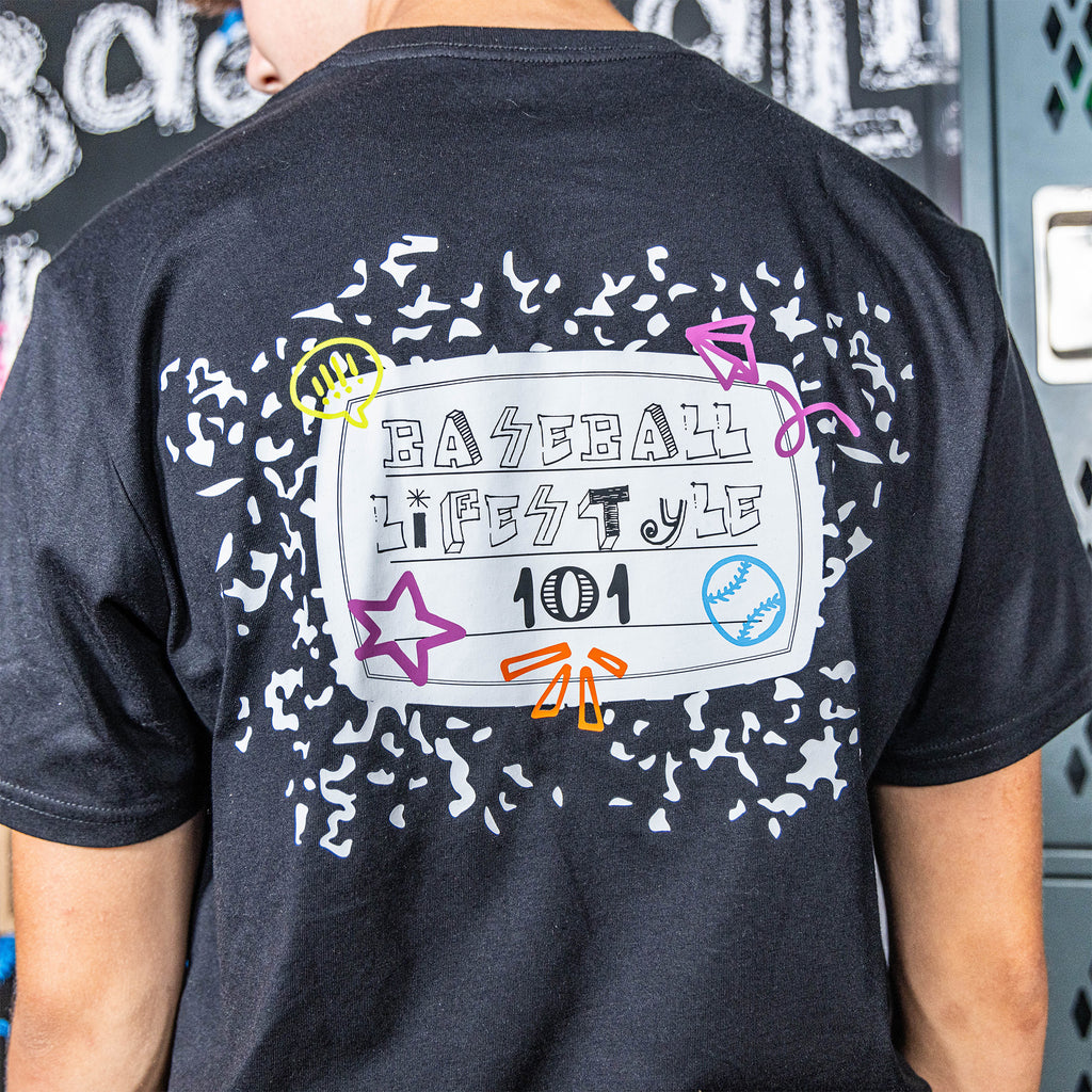 composition tee shirt baseball lifestyle 101