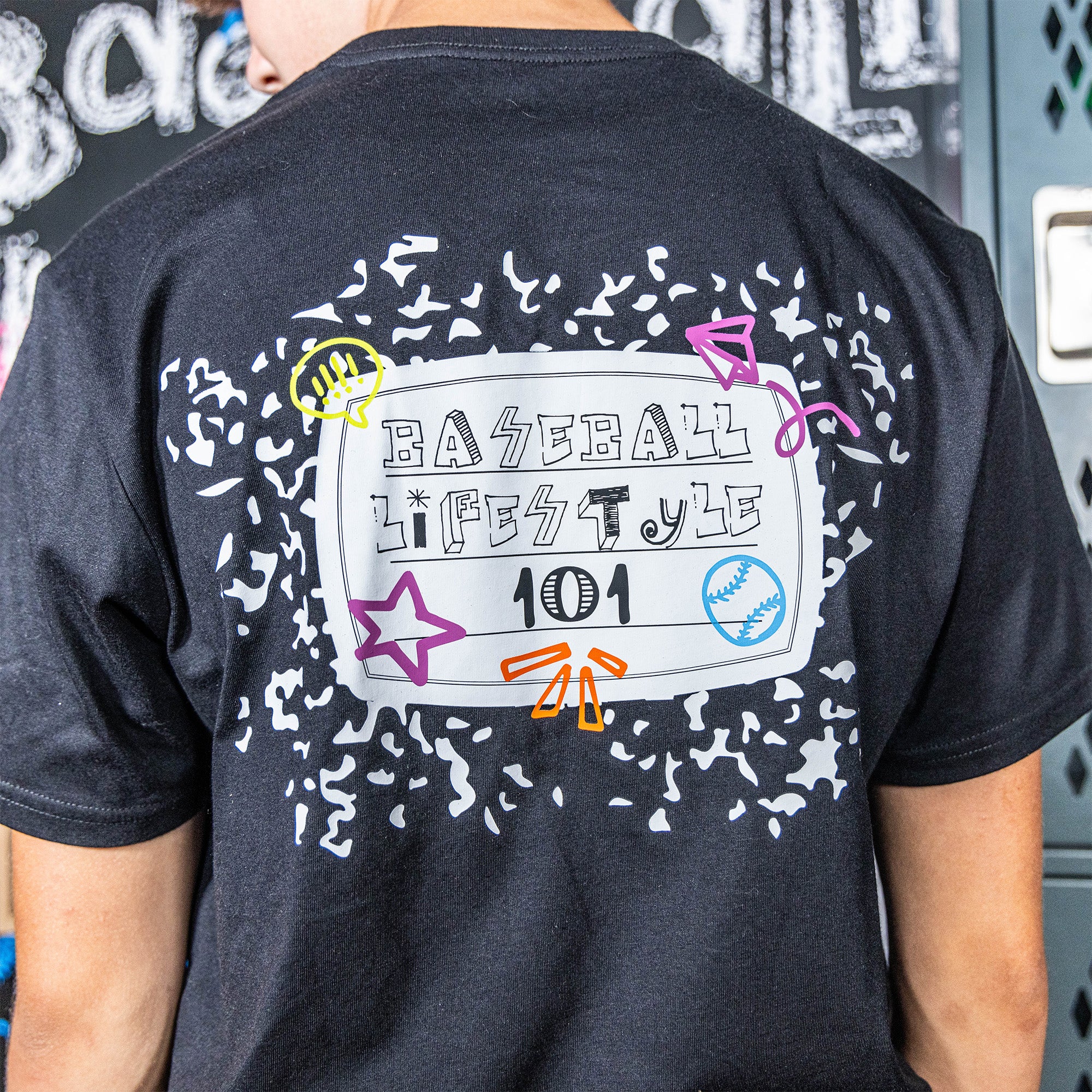 composition tee shirt baseball lifestyle 101