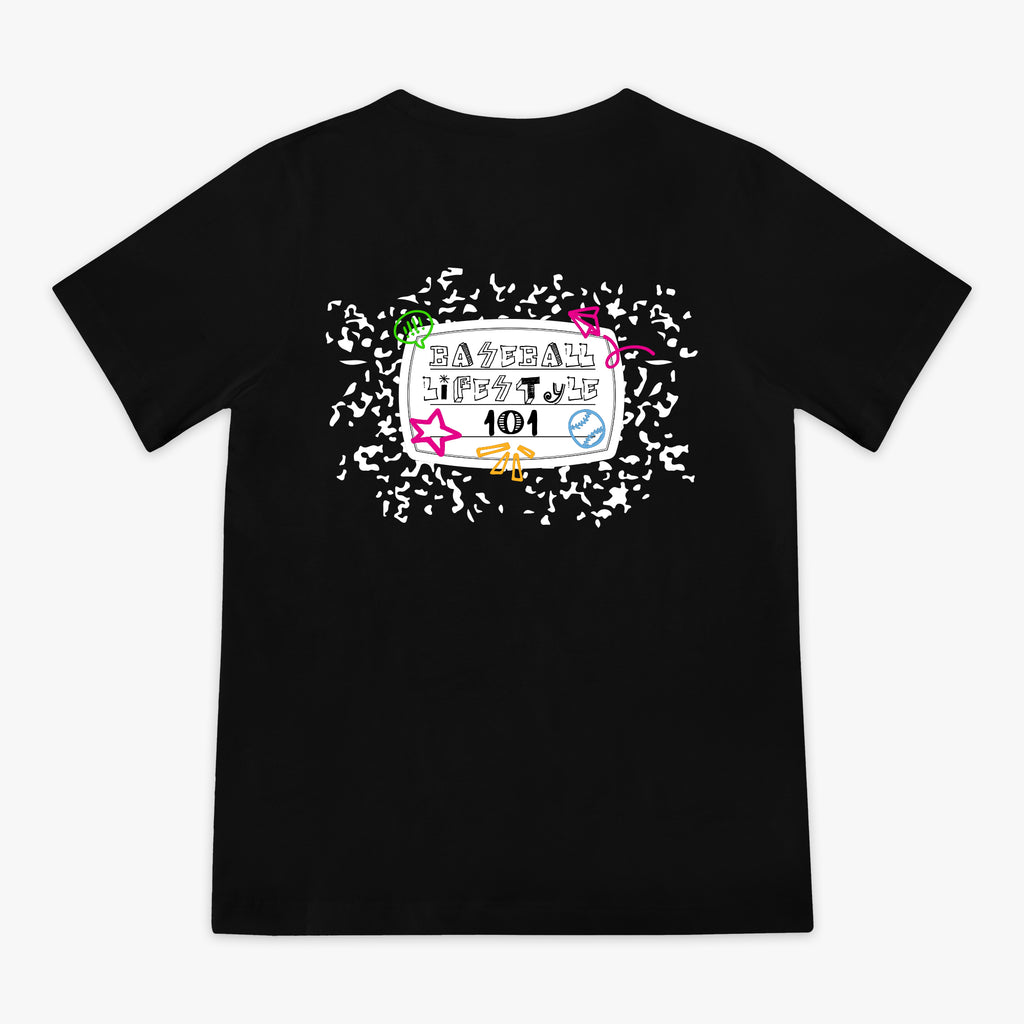 composition tee shirt baseball lifestyle 101