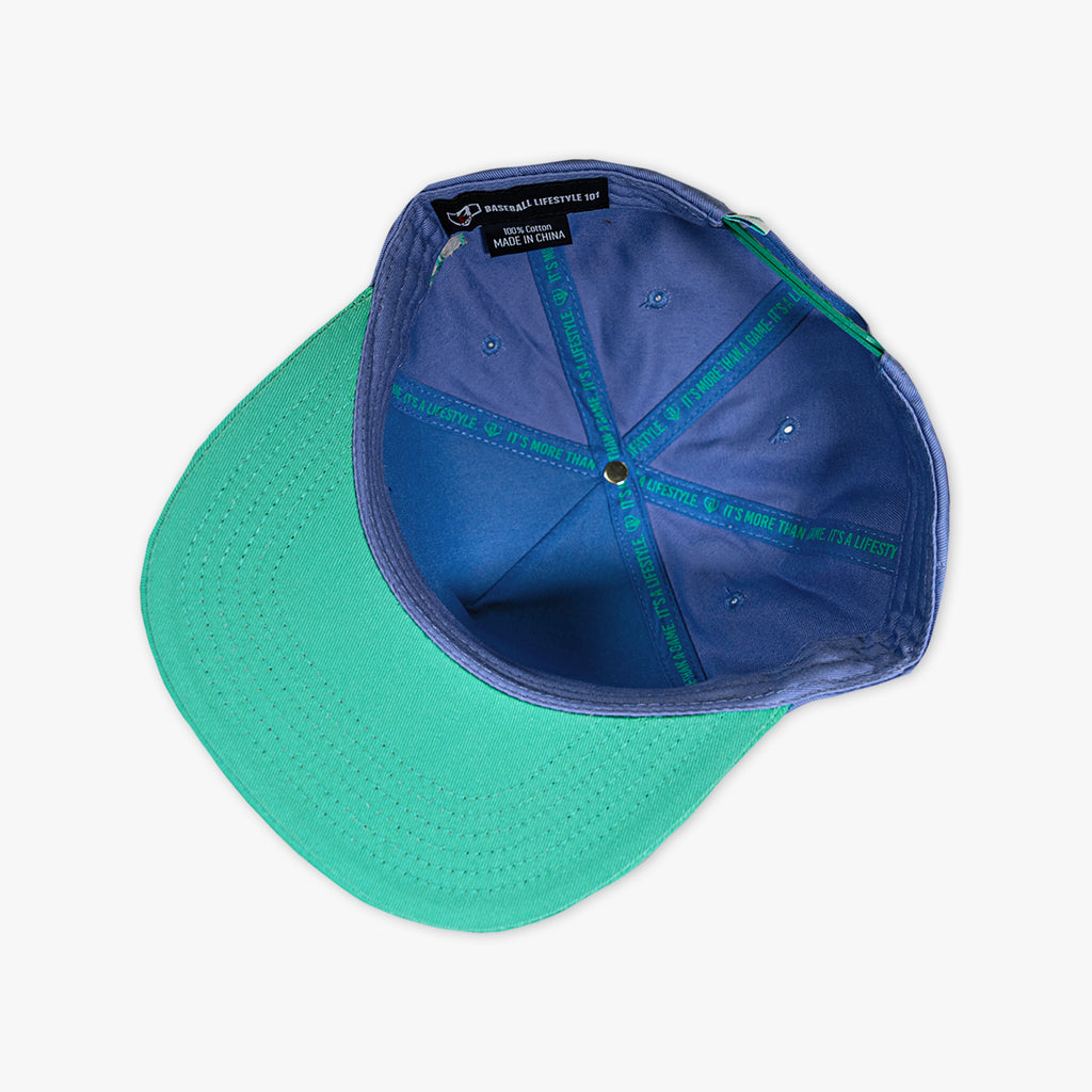 Cotton Candy Galaxy Grape hat — back view