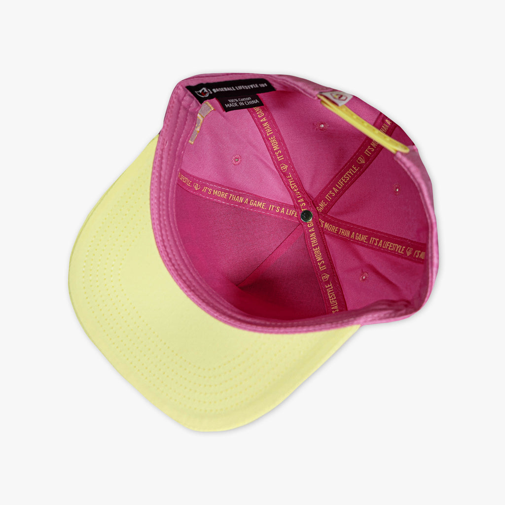 Cotton Candy Pink Lemonade hat — back view