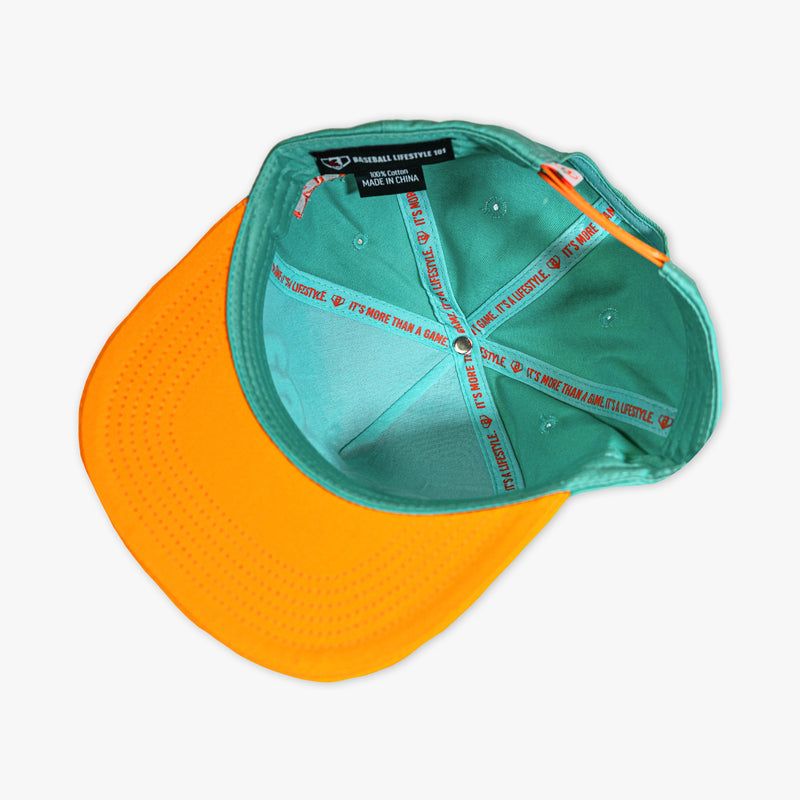 Cotton Candy Tangerine Freeze hat — back view