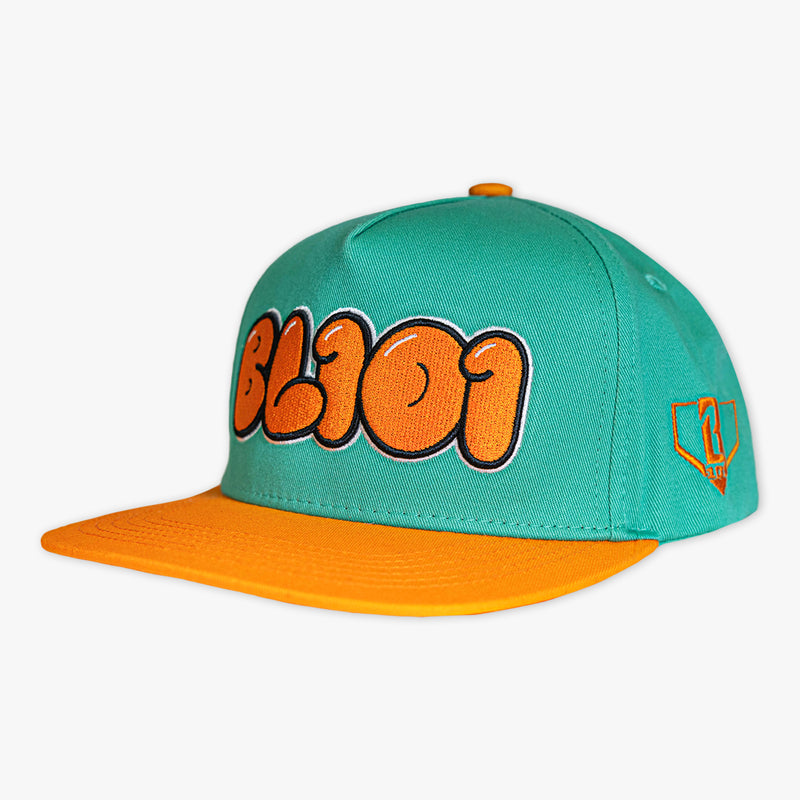 Cotton Candy Tangerine Freeze hat — front view