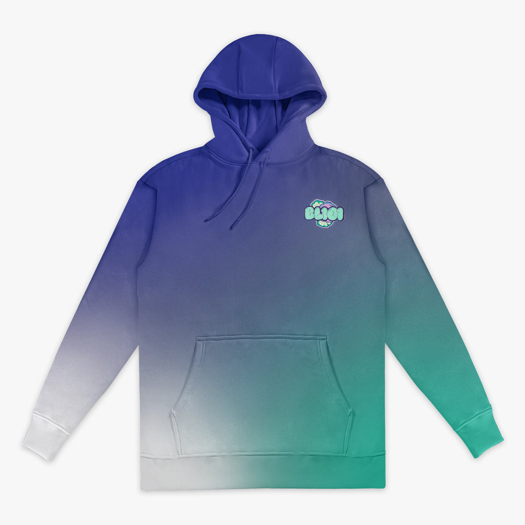 Cotton Candy Galaxy Grape hoodie — front view