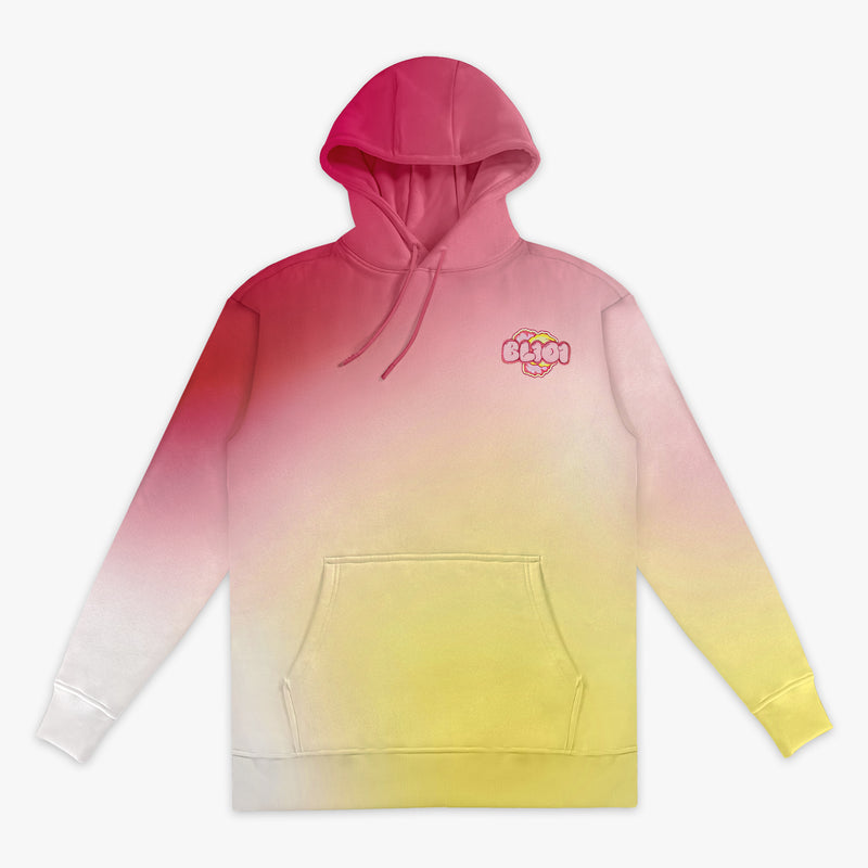 Cotton Candy Pink Lemonade hoodie — front view