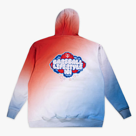 Cotton Candy Hoodie - USA - Baseball Lifestyle 101