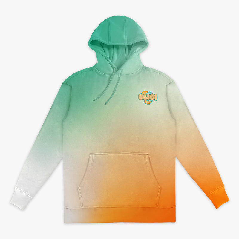 Cotton Candy Tangerine Freeze hoodie — front view
