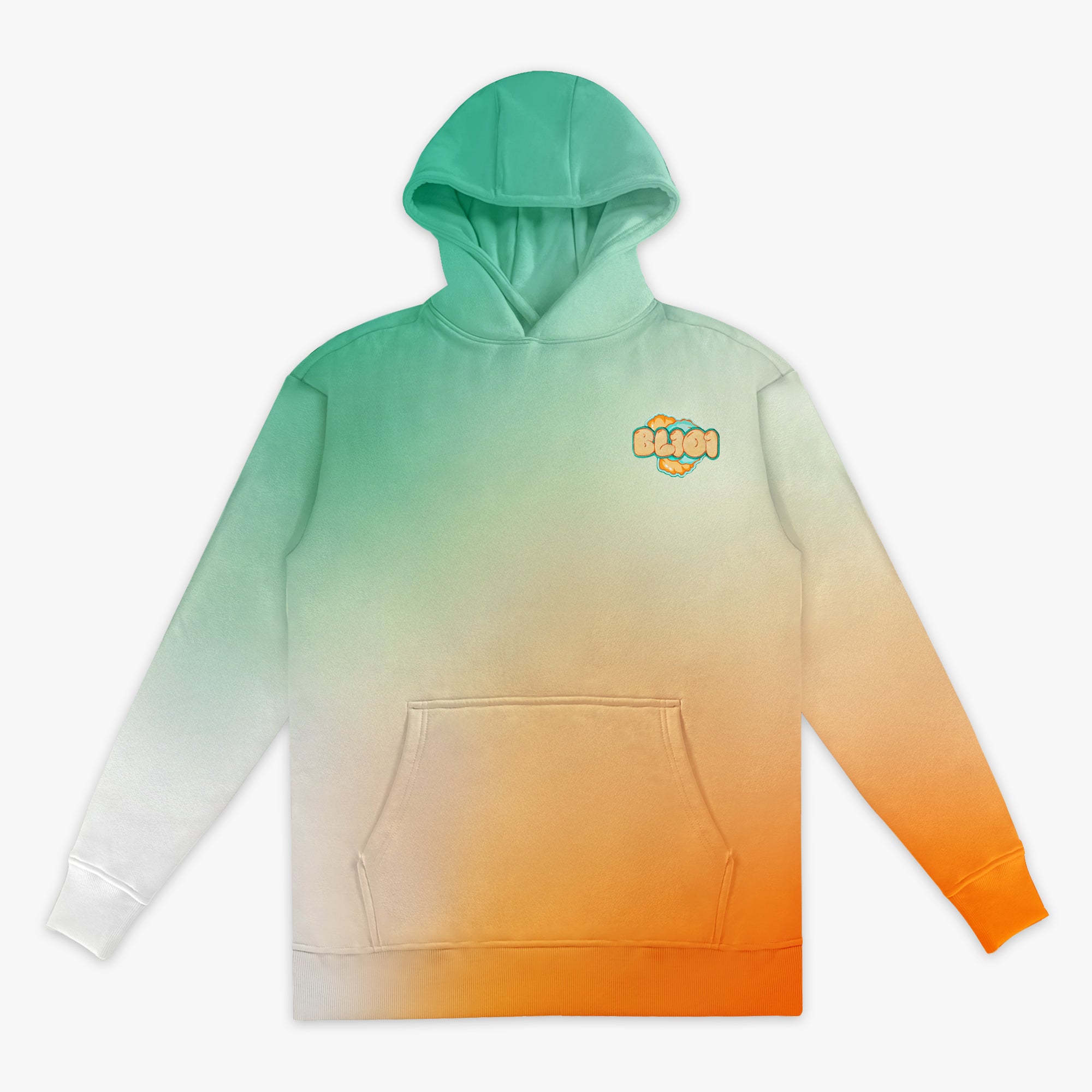 Cotton Candy Tangerine Freeze youth hoodie — front view