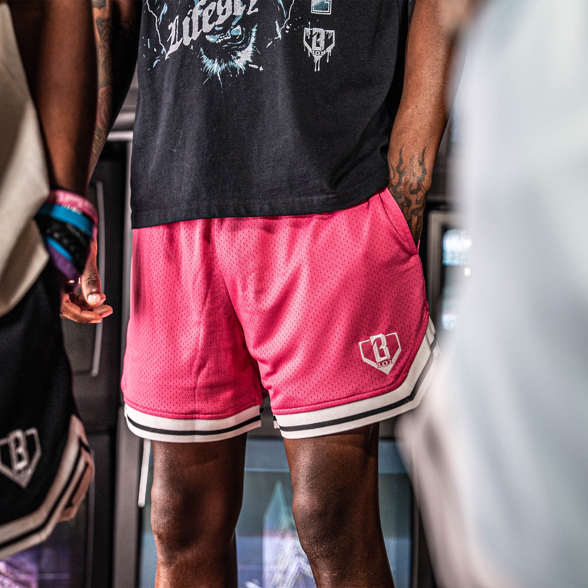 Court Youth Shorts - Azalea