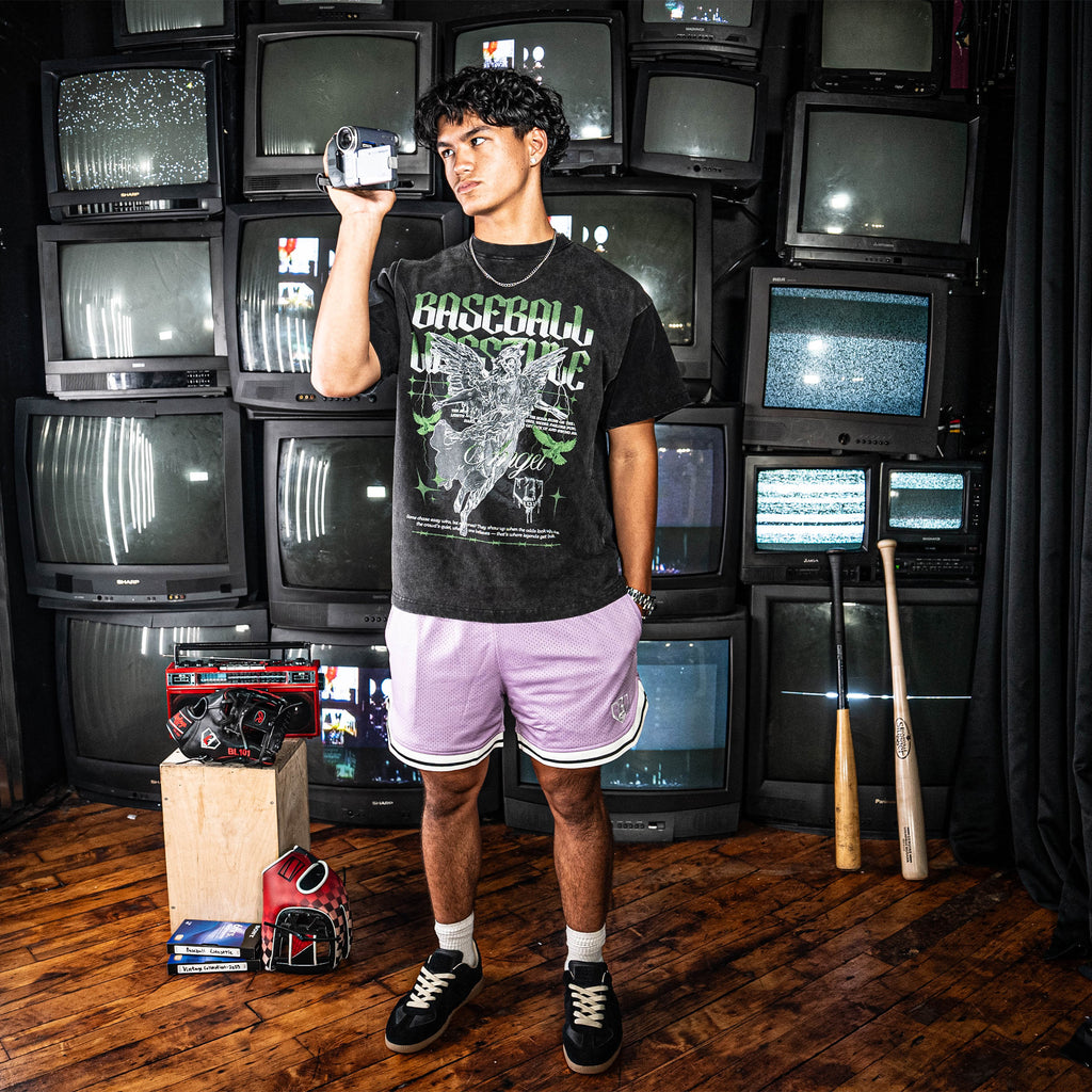 Court Youth Shorts - Lavender