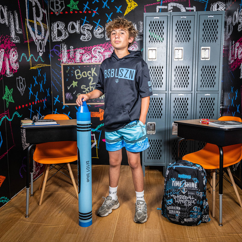 light blue crayon shorts baseball lifestyle 101