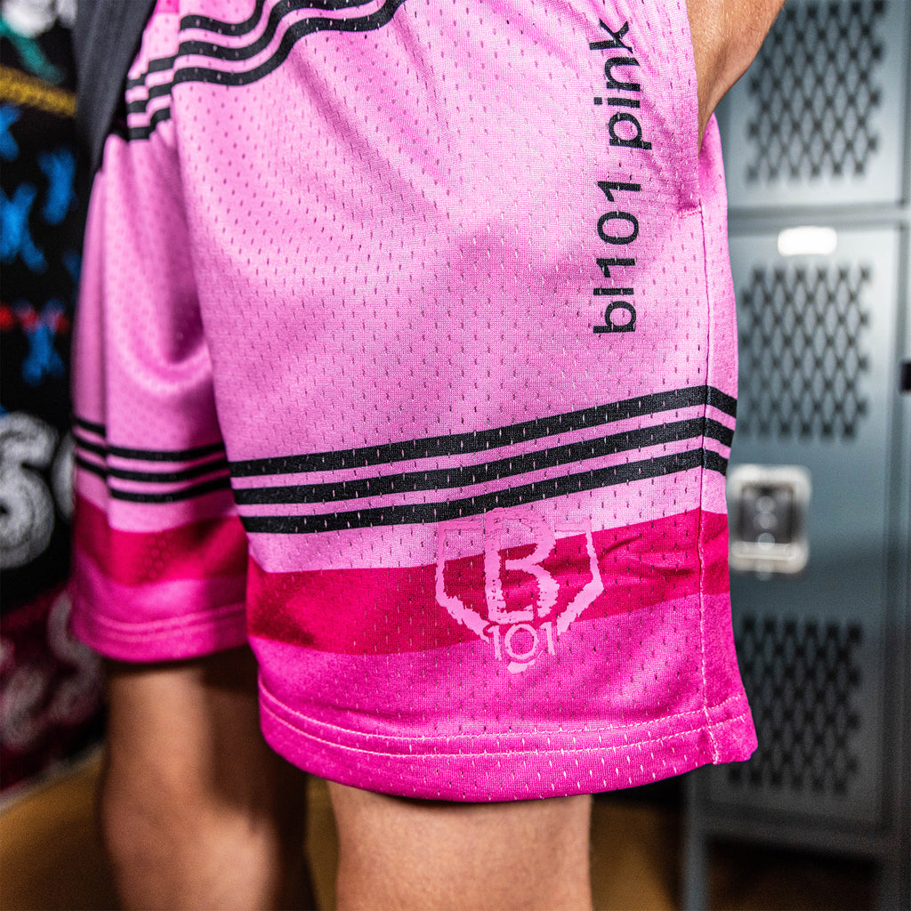 pink crayon shorts baseball lifestyle 101