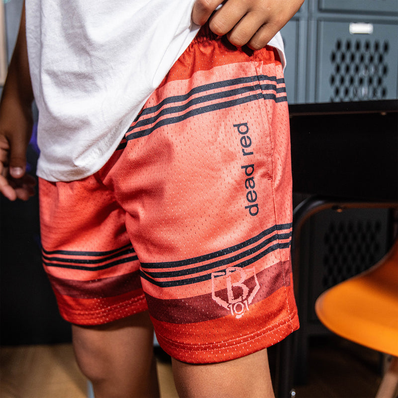 red crayon shorts baseball lifestyle 101