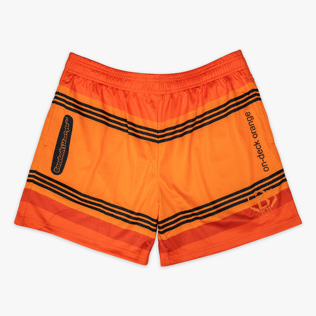 orange crayon shorts baseball lifestyle 101