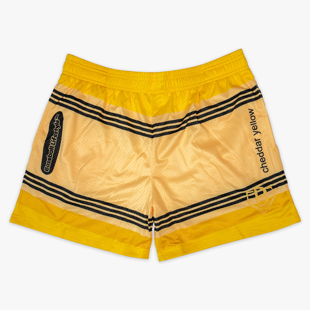 yellow crayon shorts baseball lifestyle 101