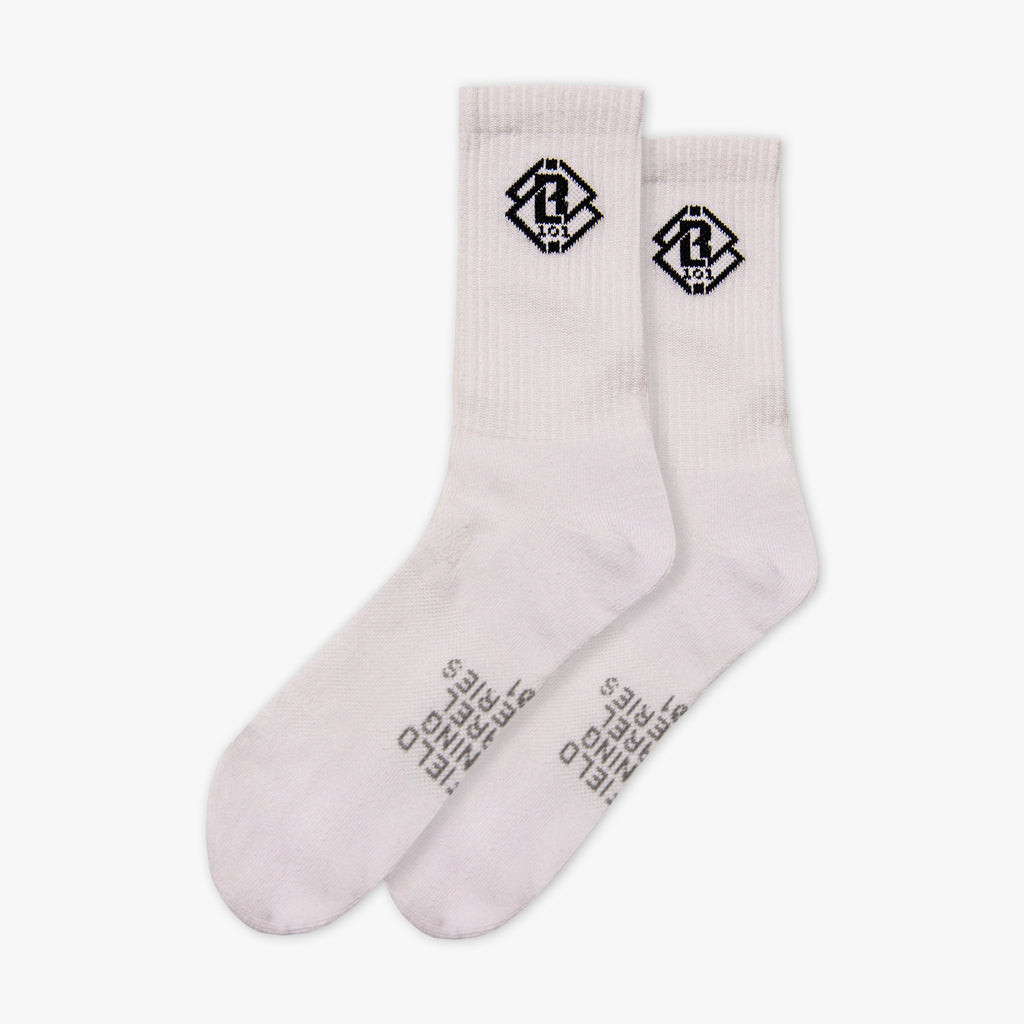 Crew Performance Poly Socks 6-Pack - White