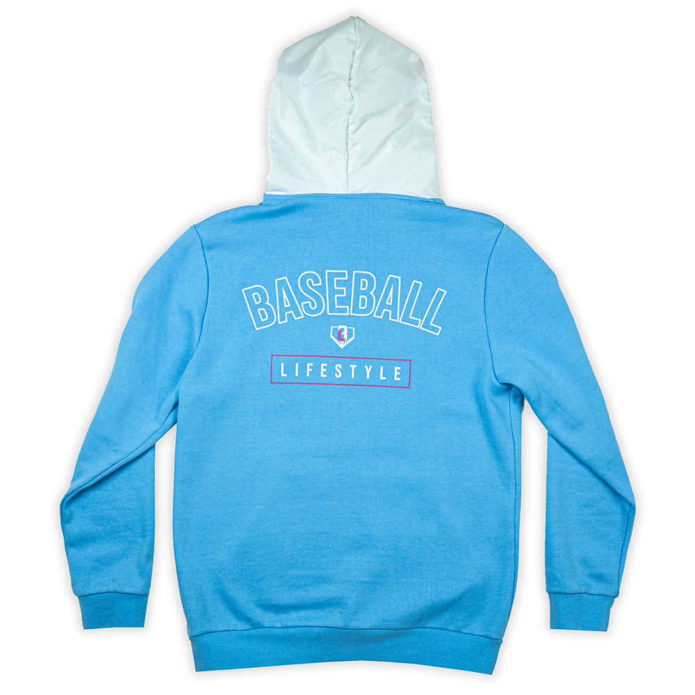Double Play 1/4 Zip Hoodie - Cotton Candy
