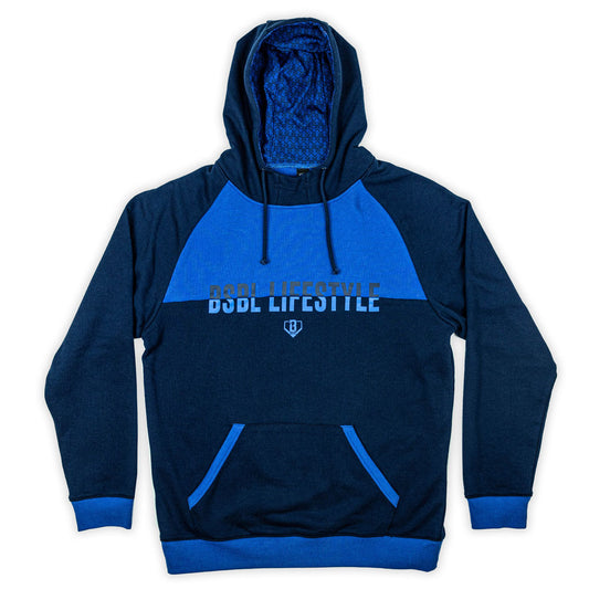 Double Play Hoodie - Navy/Light Blue