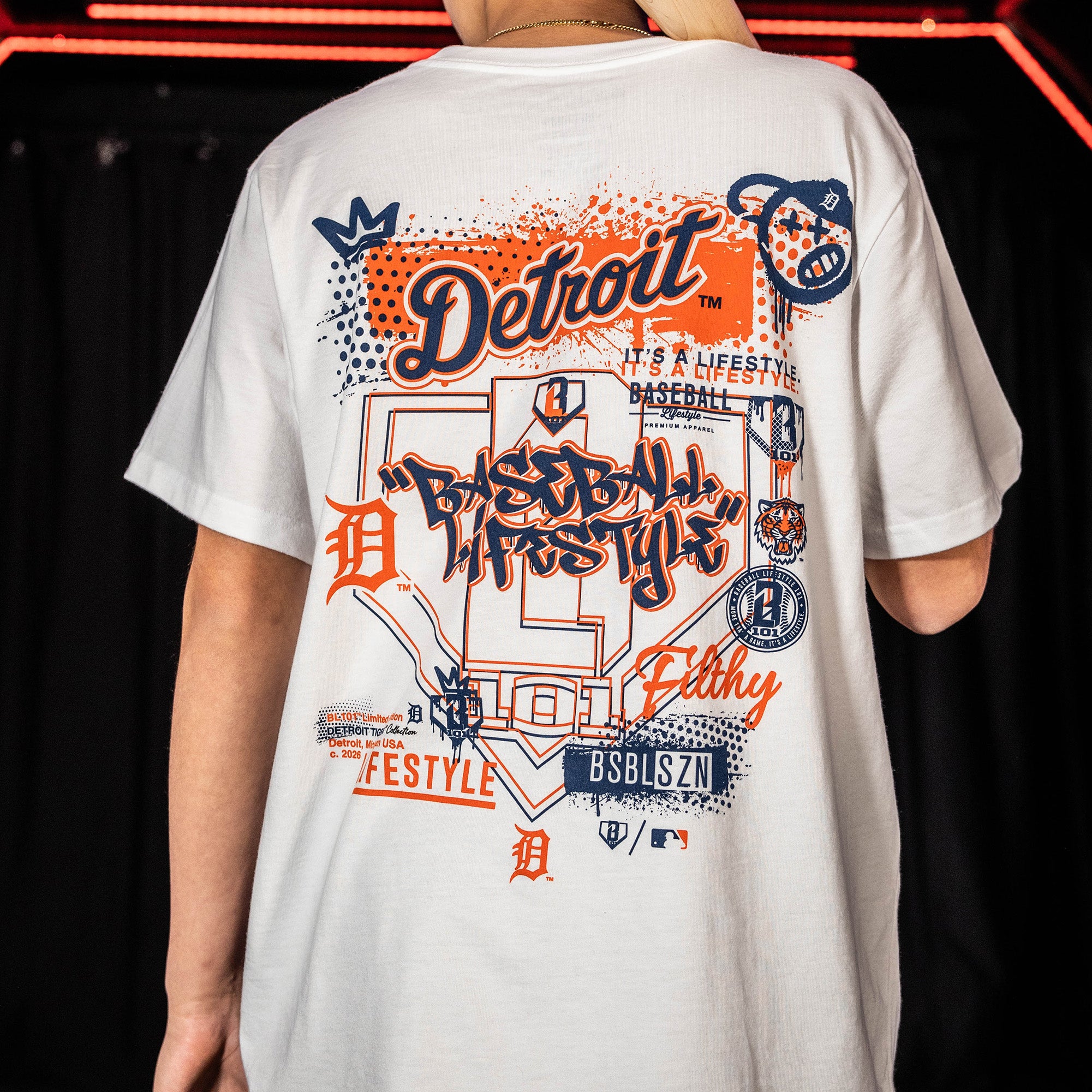 Detroit Tigers Drip Tee