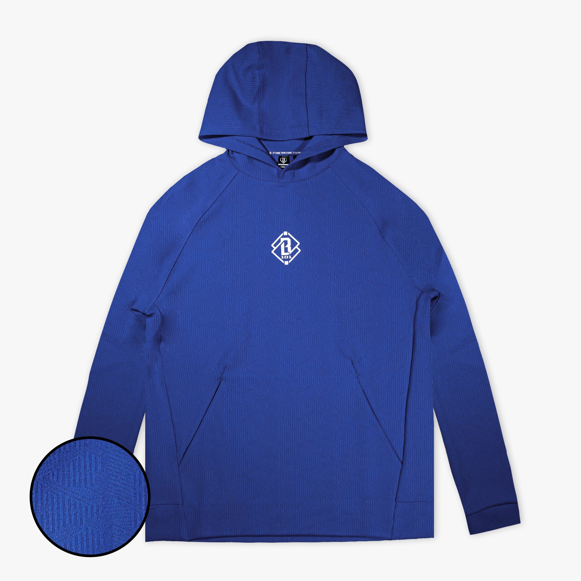 Diamond Tech Jacquard Hoodie - Royal Blue - Baseball Lifestyle 101