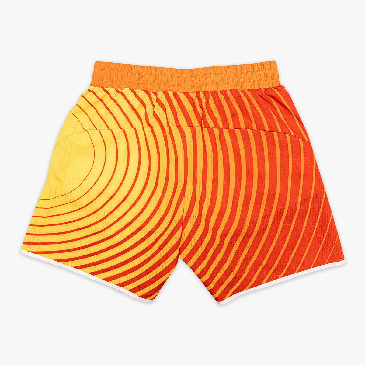 Orange Diamond Tech with Liner Orange Gradient shorts - back view