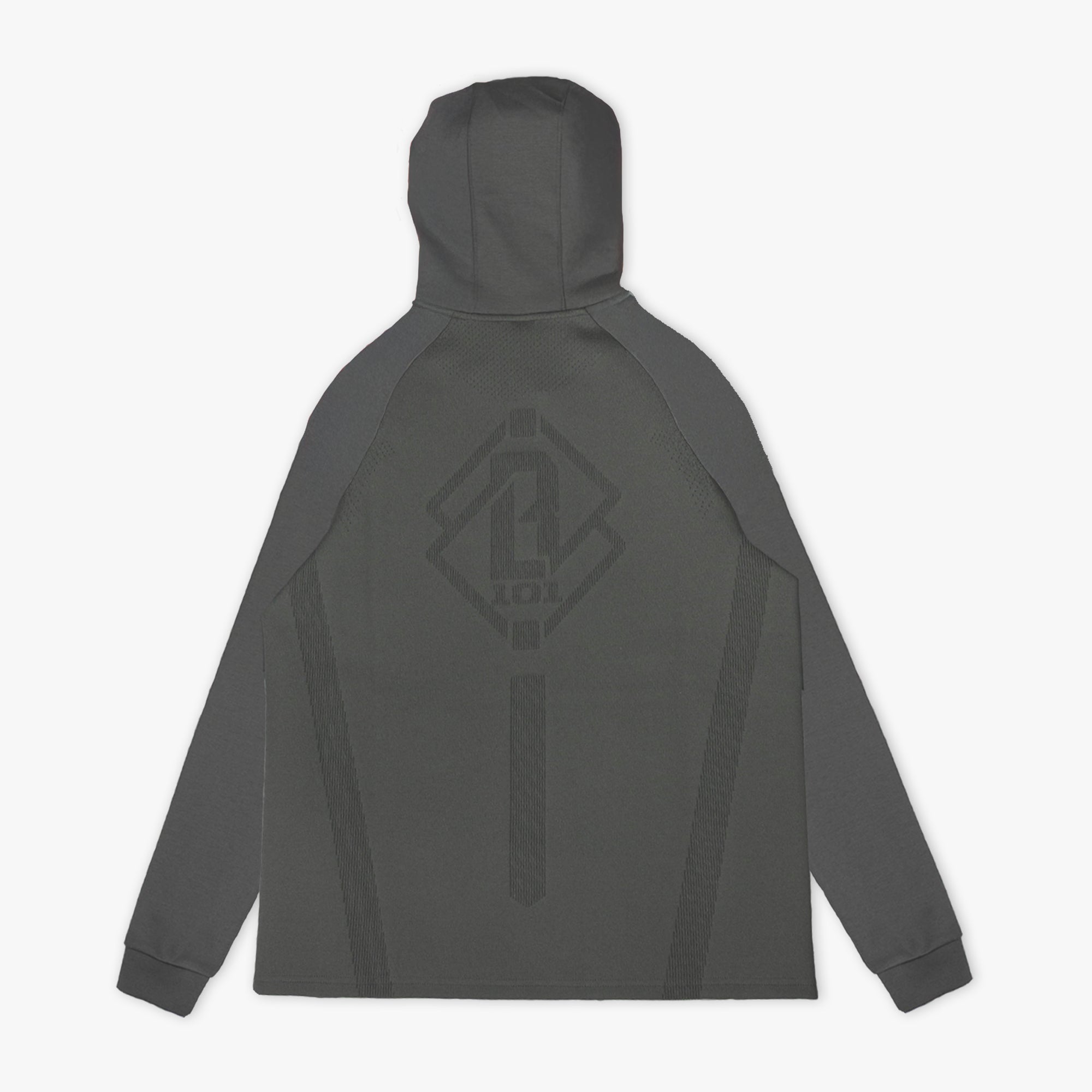 Diamond Tech Knit Zip Hoodie - Charcoal