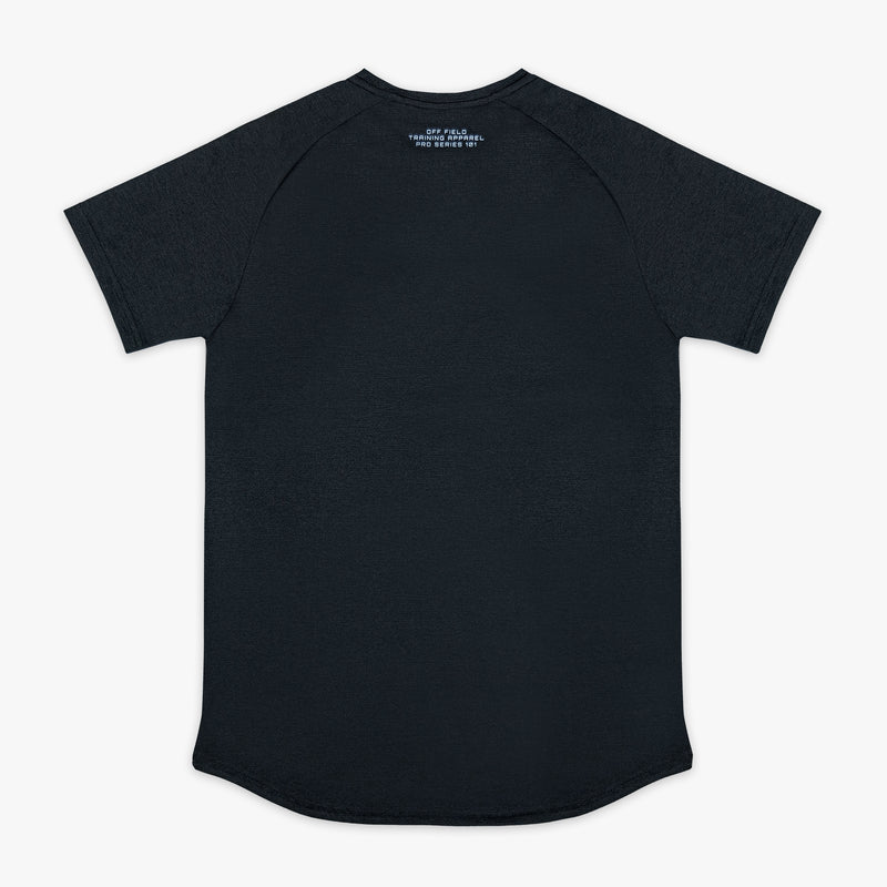 Diamond Tech Youth Tee - Black/Light Blue