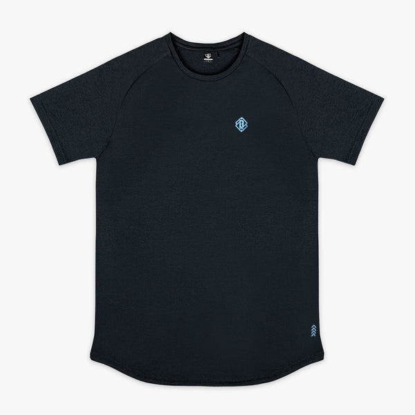 Diamond Tech Youth Tee - Black/Light Blue - Baseball Lifestyle 101