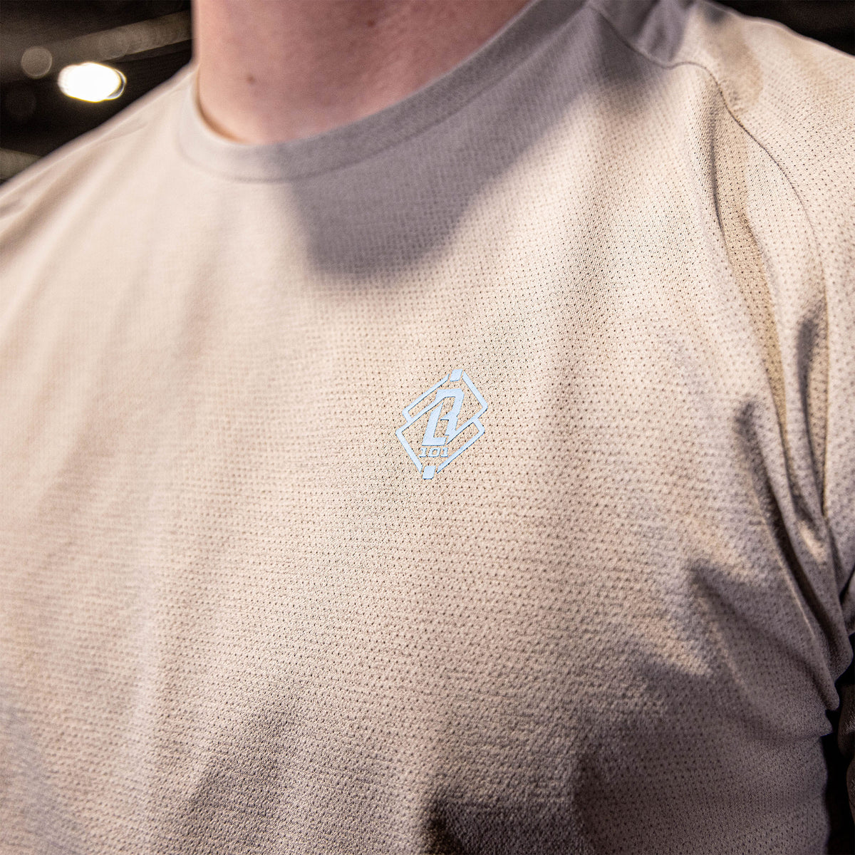 Diamond Tech Ten Inch Diamond Tech Youth Tee - Gray/Light Blue - Baseball Lifestyle 101