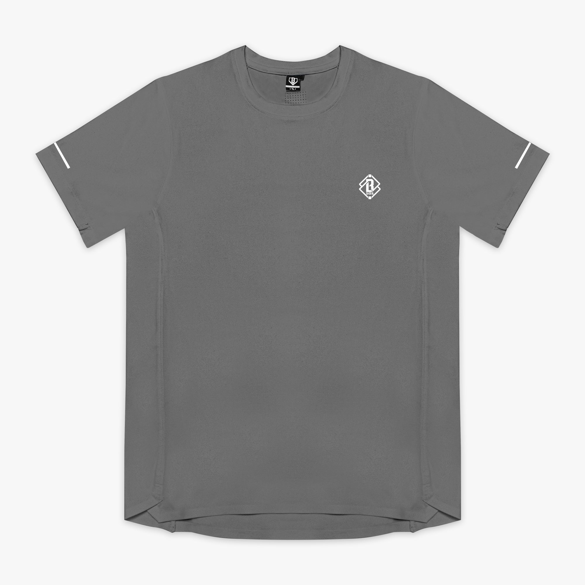 Diamond Tech Vented Youth Tee - Gray