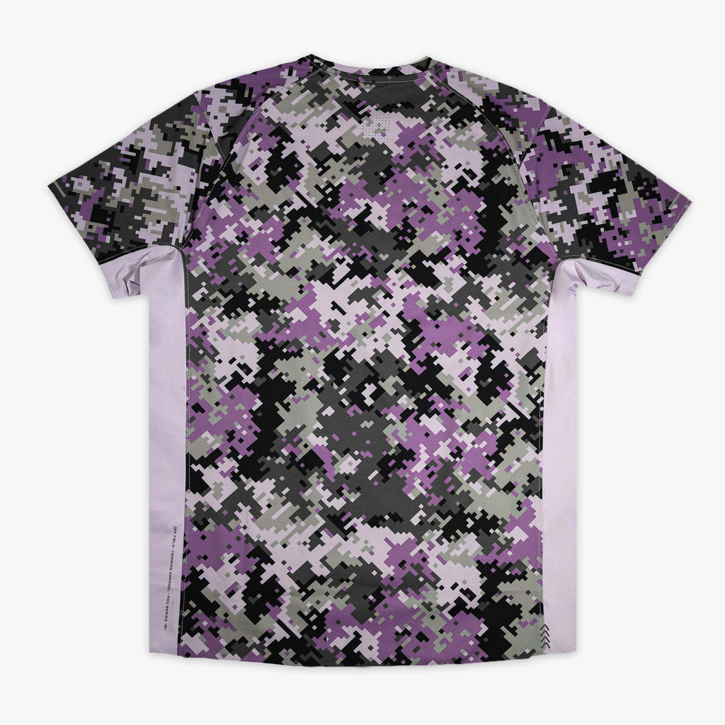 Multi-color Digi Camo Diamond Tech vented tee — back view