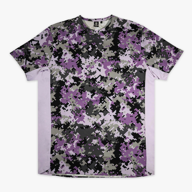 Multi-color Digi Camo Diamond Tech vented tee — front view